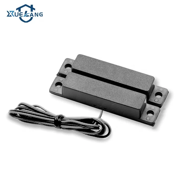 ABS Shell Surface Mounted Center Or Side Wired Leads NO/NC/COM Magnetic Door Alarm Sensor