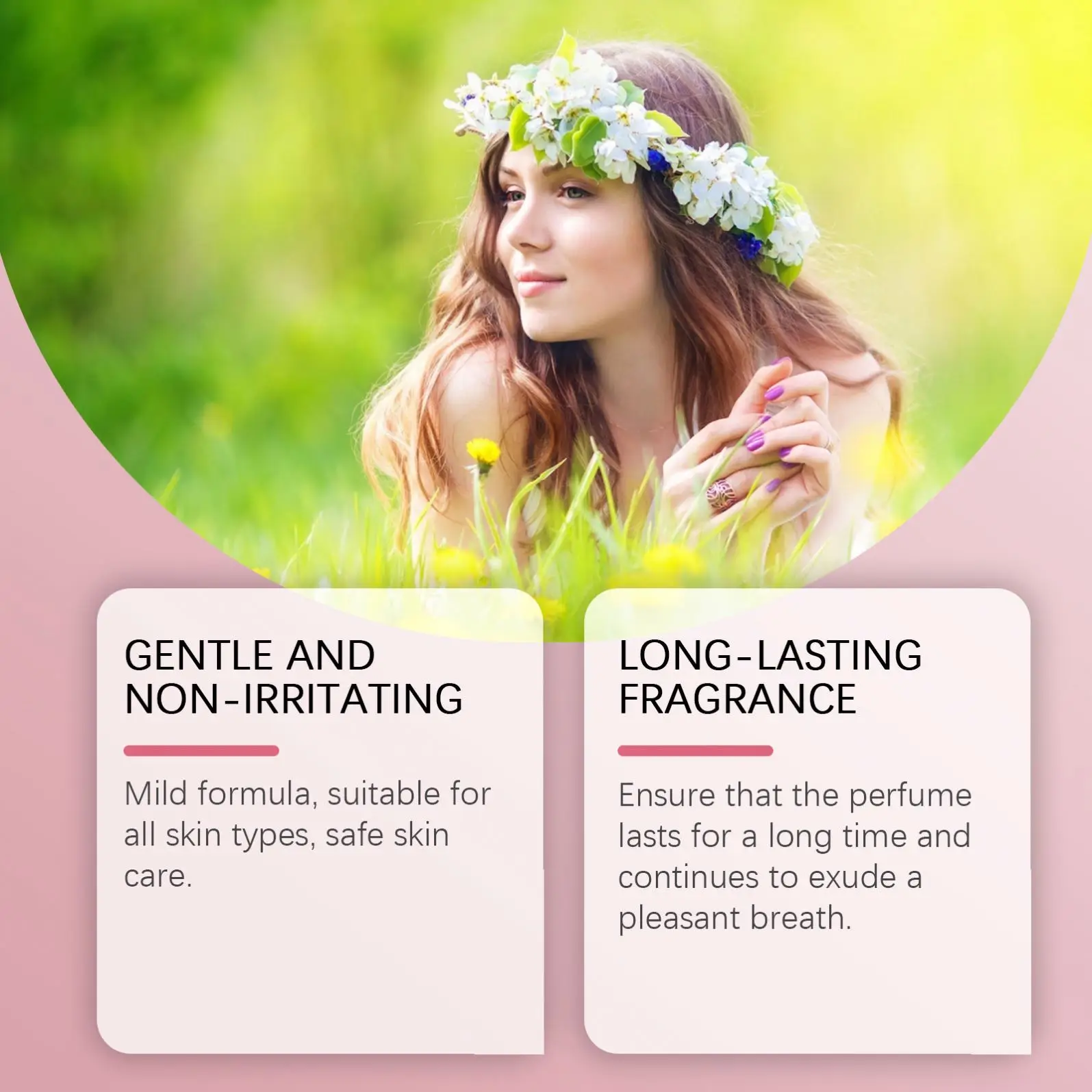 Elegant and diverse fragrance tones nourishing and charming full body fragrance and lingering fragrance set