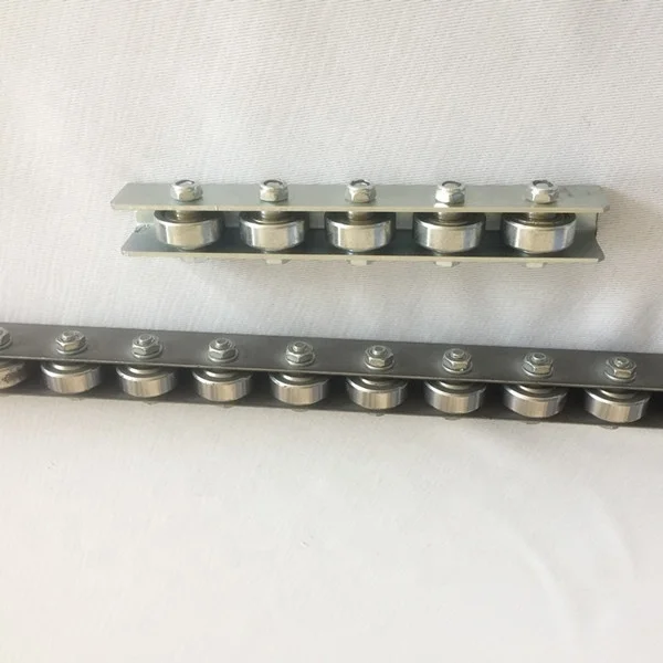 Steel plate fluent strip bearing wheel fluent strips  metal iron flow strip ball bearing slide for conveyer system