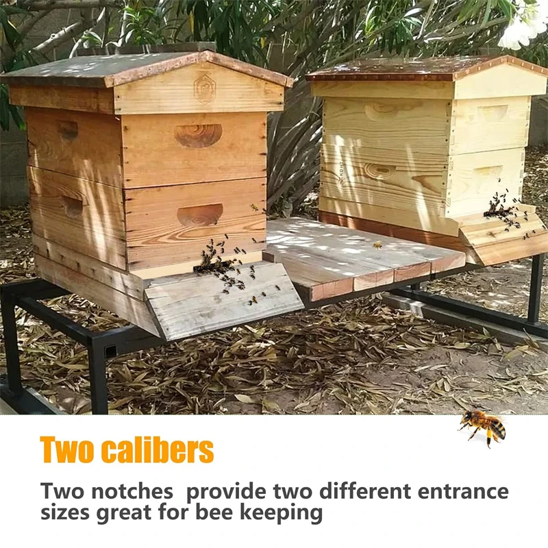 Beekeeping Supplies Control Ventilation and Keep Out Honey Robbers Wood Bee Hive Entrance Reducer for Beekeeping