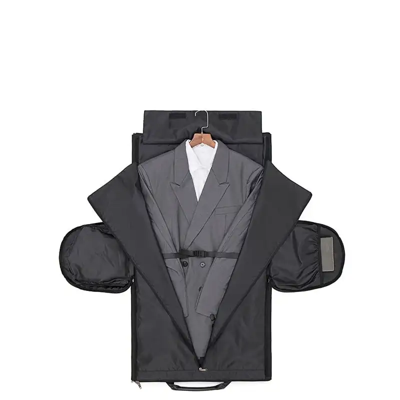 Men Garment Bags Convertible Garment Bag with Shoulder Strap Shoes Compartment Carry on Travel Suit Bags