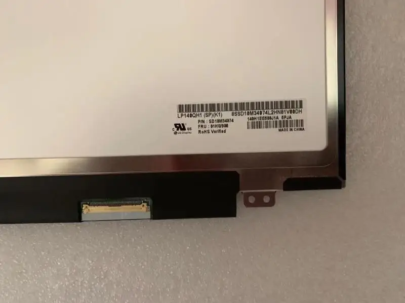 Оригинальный ноутбук ЖК-дисплей светодиодный экран LP140QH1-SPK1 QHD IPS 40pin edp FRU 01HW908 для Lenovo