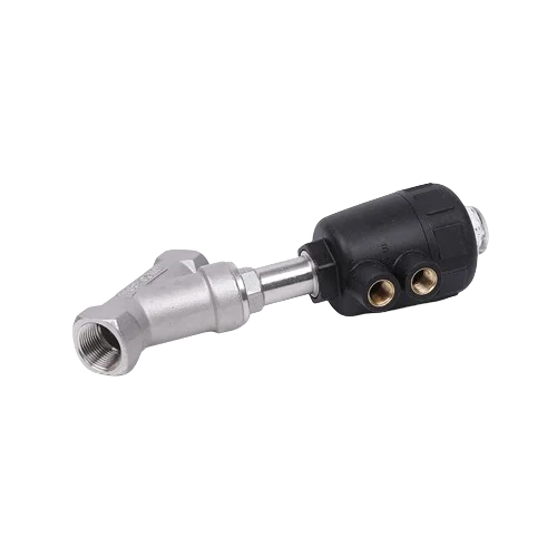 High Quality JZF Series 2/2 Way DN10-80 Plastic Actuator Piston Pneumatic Thread Angle Seat Valve