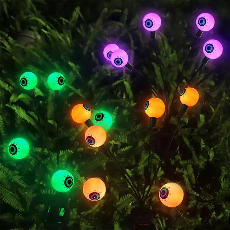 Howlighting Solar Led eyeball Fairy String Outdoor Festoon Waterproof Garland Pumpkin Night Light Christmas Garden Path Lamp