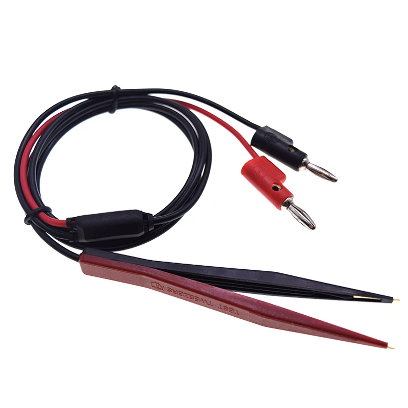 110 см мультиметр Пинцет ручка зонд SMD тестовый пинцет со штабелируемым банановым штекером