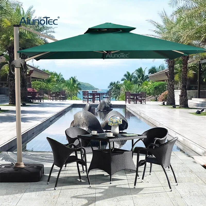 Wholesale Outdoor Villa Sun Courtyard Rome Parasol Outdoor Terrace Umbrellas Patio Designer Umbrella