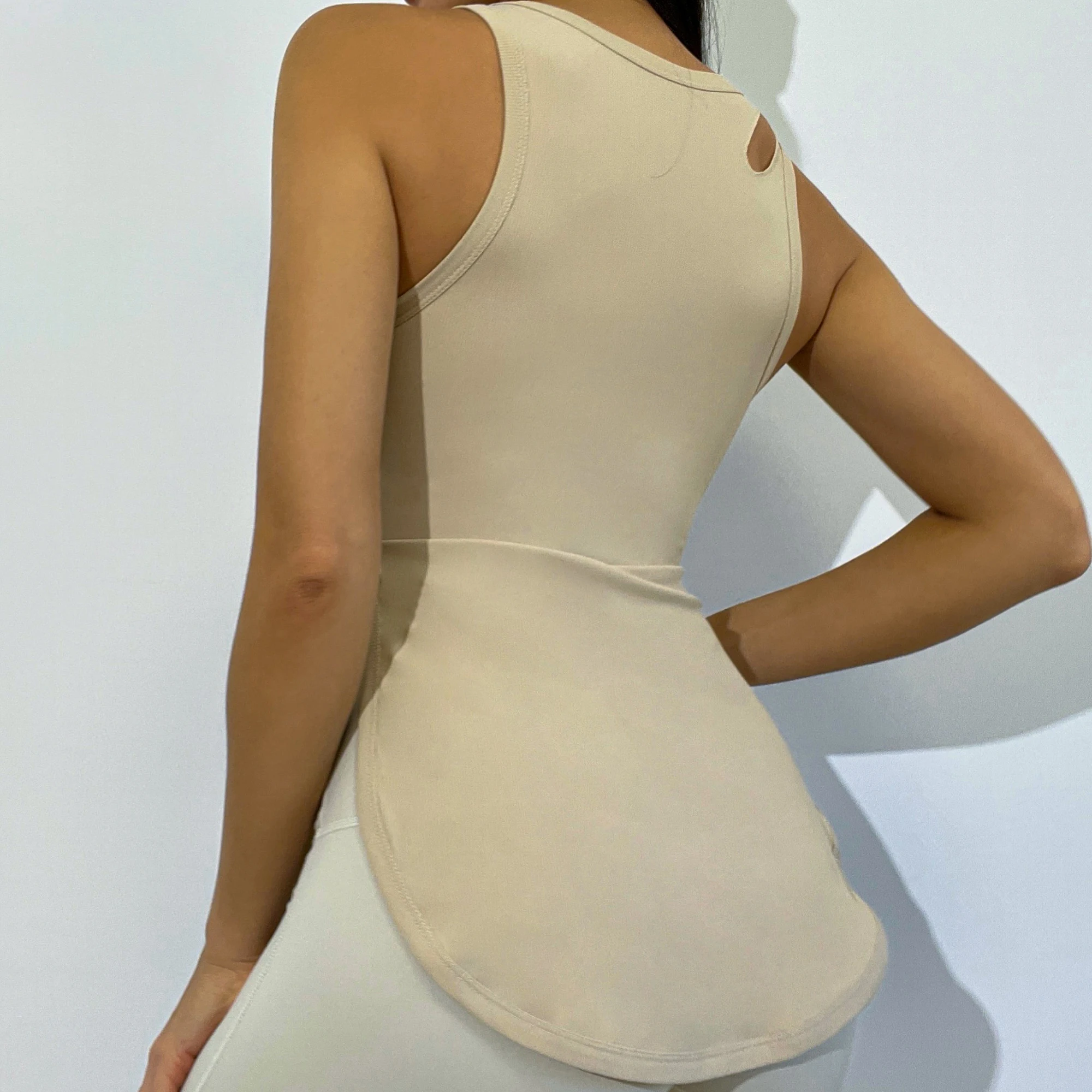 Pt sports wholesale high quality Vest One Piece clothes Ribbed No Pads women gym fitness wear