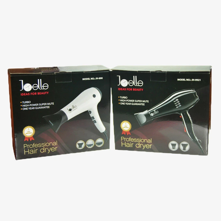 Custom Printed E-Flute Corrugated Boxes Package Box for Hair Dryer Small Household Appliance Packaging