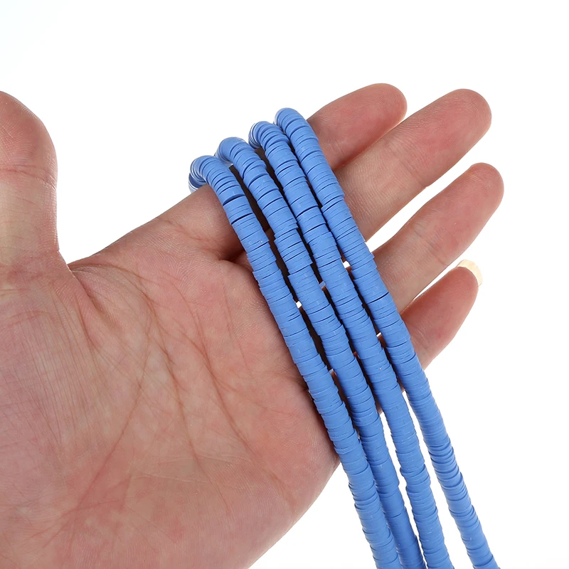 Разноцветные Круглые бусины из полимерной глины, буддийский молитвенный браслет на запястье, бусины из глины россыпью для изготовления ювелирных изделий своими руками