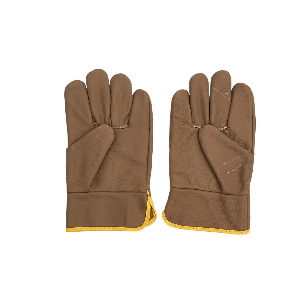 Cowhide furnitureLeather  driver Gloves custom industrial construction safety working  Protection Heavy Duty  Gloves boa lining