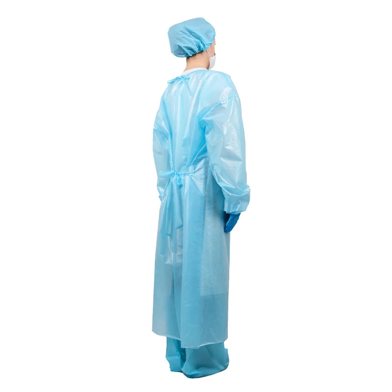 Waterproof Disposable Isolation Gown Lab Coveralls Lightweight Workwear Disposable Isolation Apron