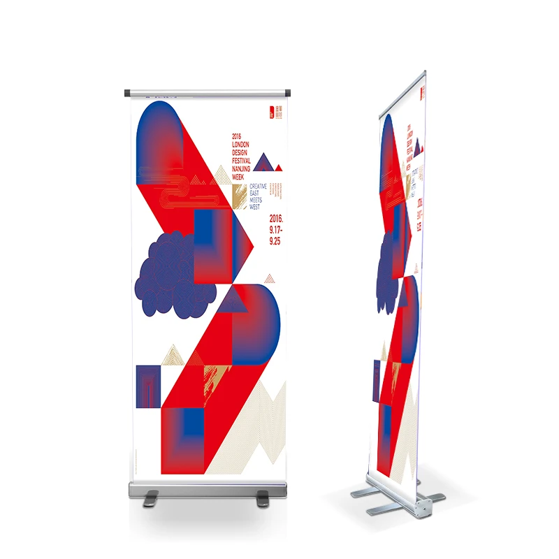 Retractable Roll Up Banner Stand Personalized Advertisement Sign Display Custom Printing Retractable Shop Banner Stand