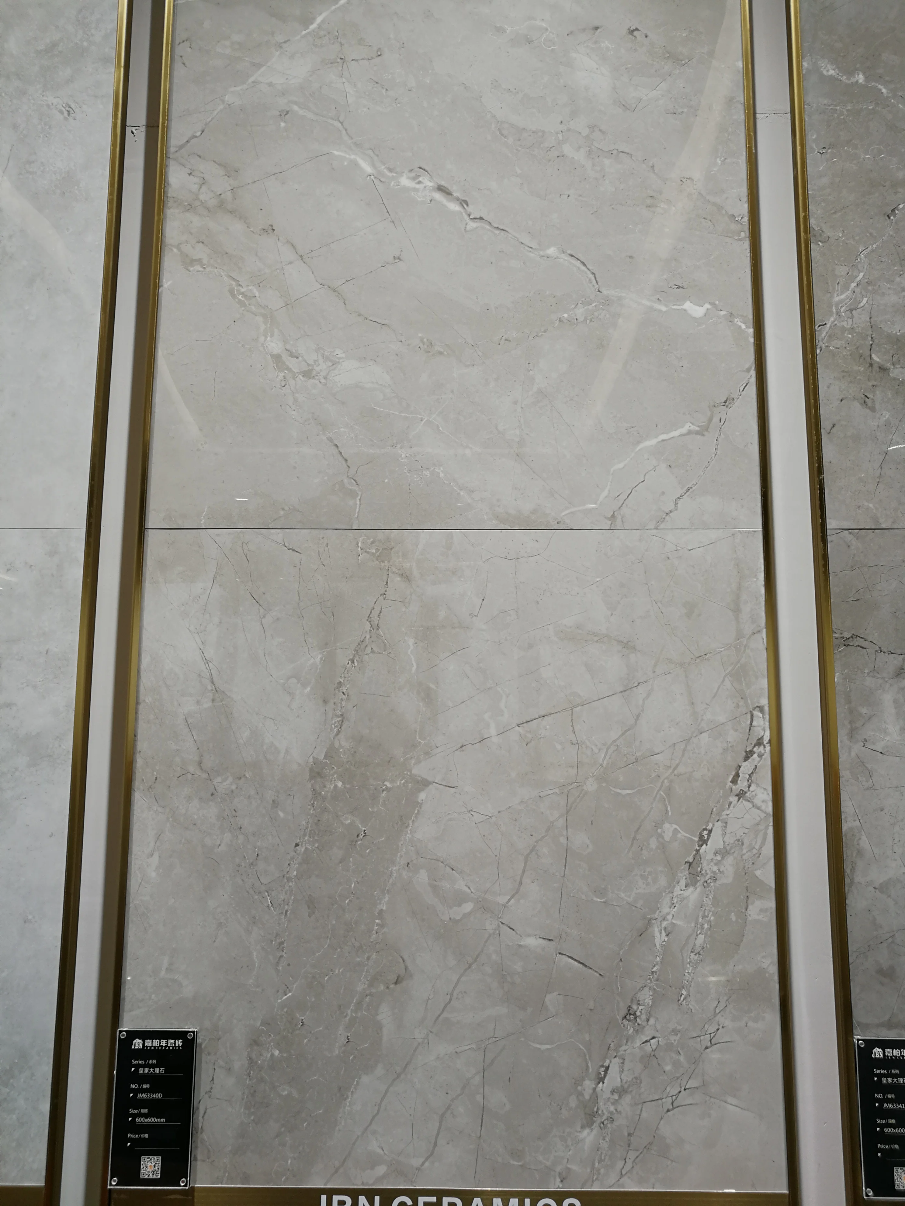 60x60 Wood Design Ceramic Glazed Tile Full Polished Porcelain for Bathroom Floor 5 Years Warranty-Made in Foshan