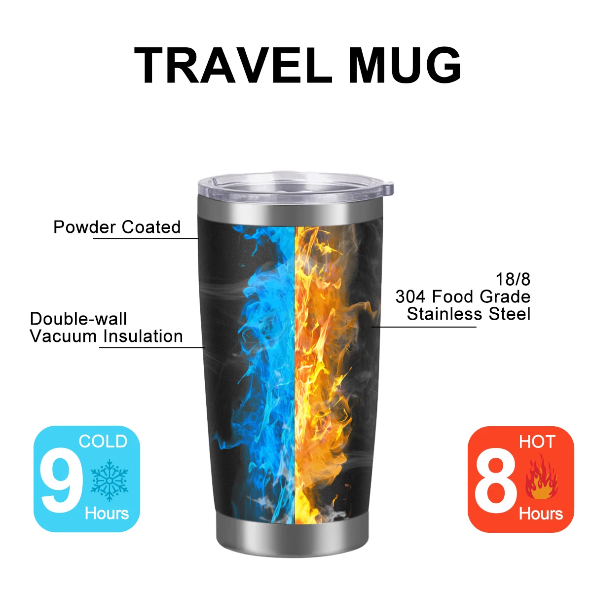 wholesale 20oz 30oz travel cup thermal mug custom coffee travel mug coffee for gift