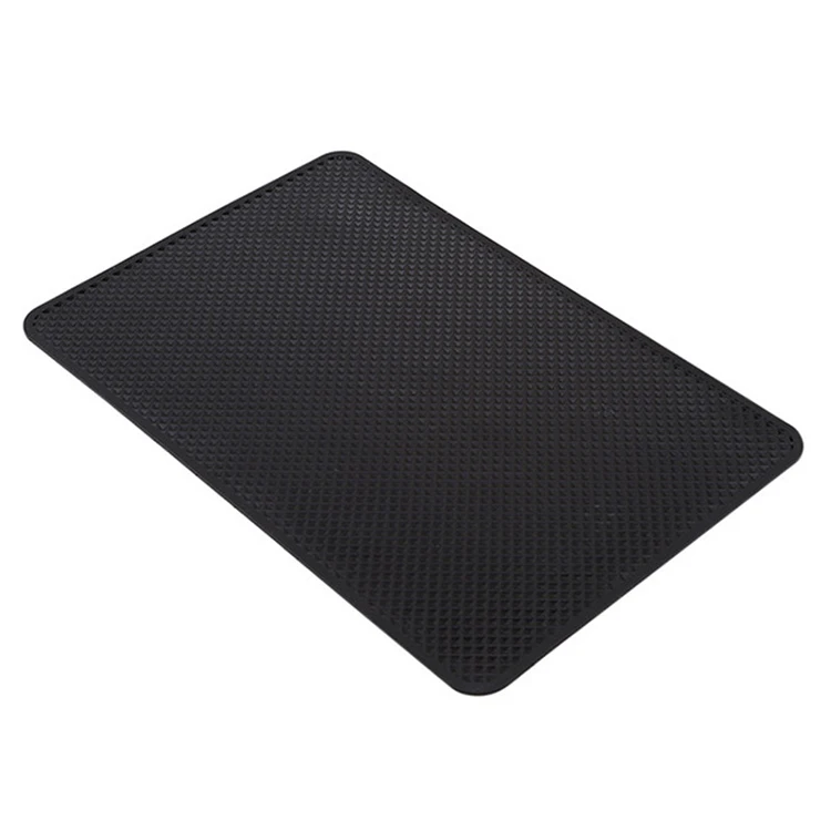 Black Square Phone Non-Slip Mat Silicone Car Anti-Slip