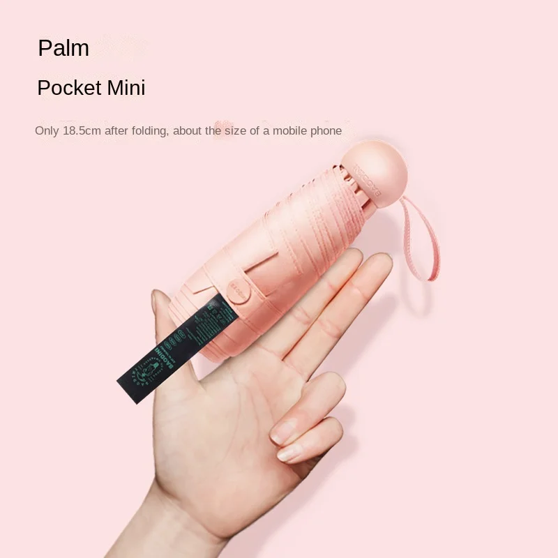 China Manufacturer Pill Box 5 Folding Pocket Umbrella