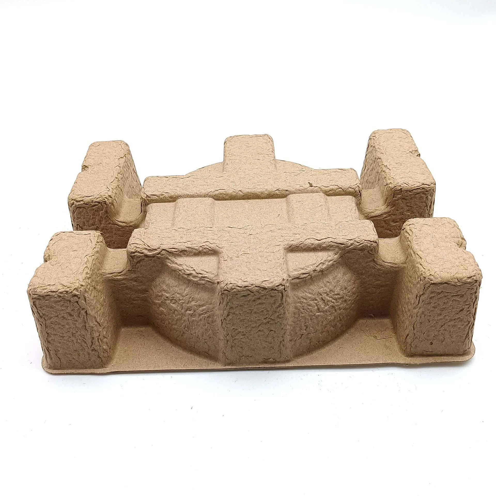 Устойчивые экологически чистые продукты 100% биоразлагаемый поднос из переработанной