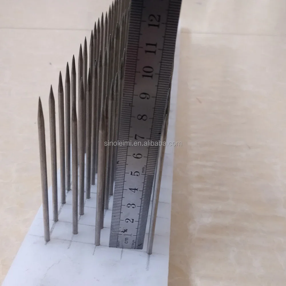 Teach Hair Hackle 173 Teeth Korean Professional Stainless Steel Needles for Raw Hair Making Hair Extensions Tools