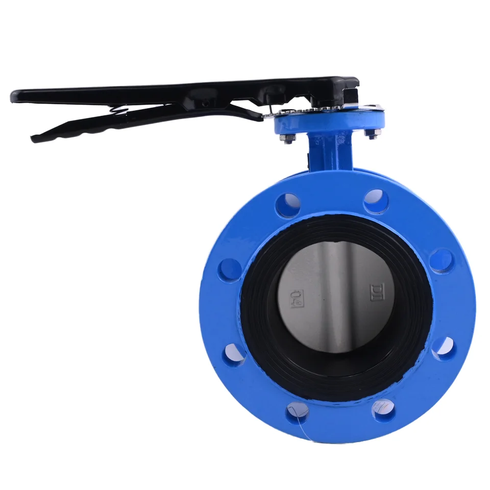 Custom High Quality Ductile Iron Handle Flange Butterfly Valve for Water Manual Power General Application