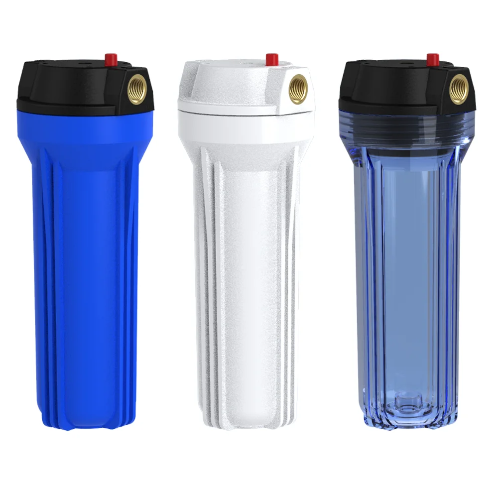 Фабричный корпус фильтра для воды прозрачный или синий корпус с 10 дюймов