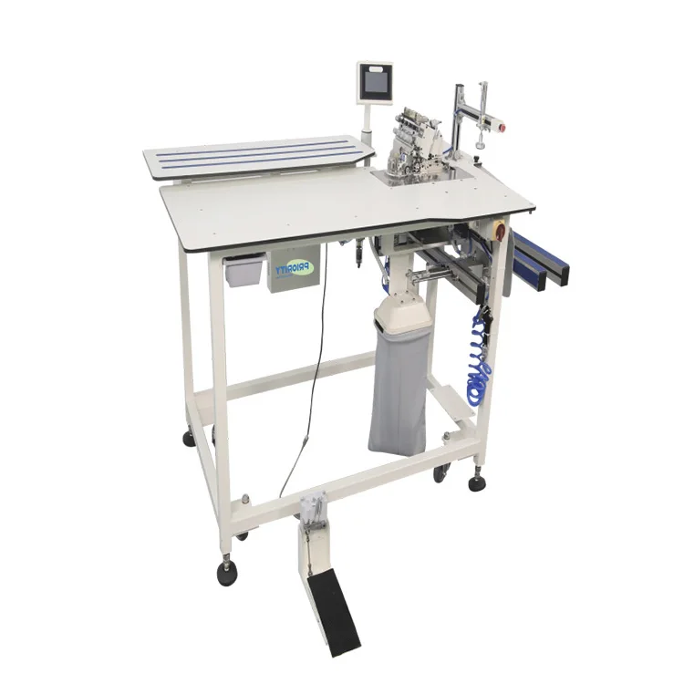 automatic High speed side open seam styles sewing machine serging unit for trousers