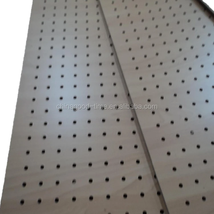 melamine faced wooden solid color perforated hardboard mdf with holes