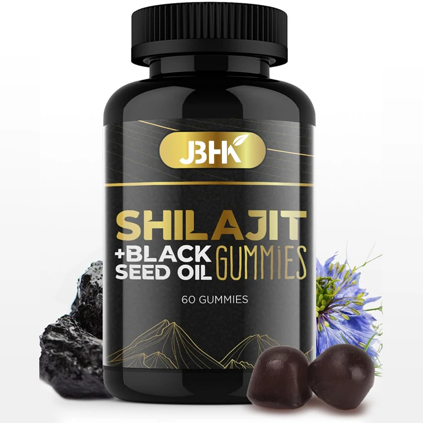 OEM Organic Shilajit Gummies Pure Himalayan Vitamins With Lions mane And L-theanine Super Nootropic Gummy