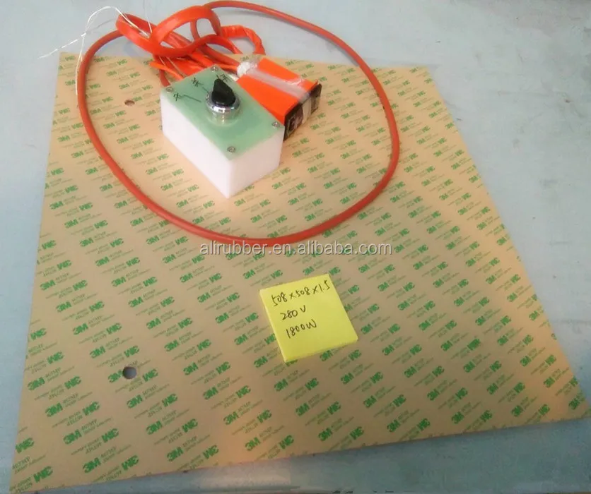 500*1700*1.5mm 230v 1500W Heat Hot Blanket for Wakeboard Press Flexible silicone rubber heater 1000mm lead wire from short