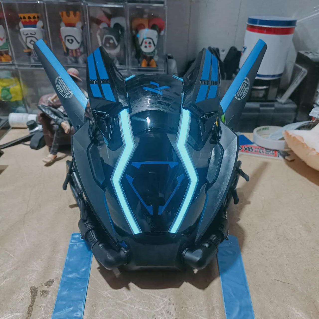 Halloween LED Glowing Mask Light Up Cosplay Party Masks Glow In The Dar Cyberpunk Mask of the Future