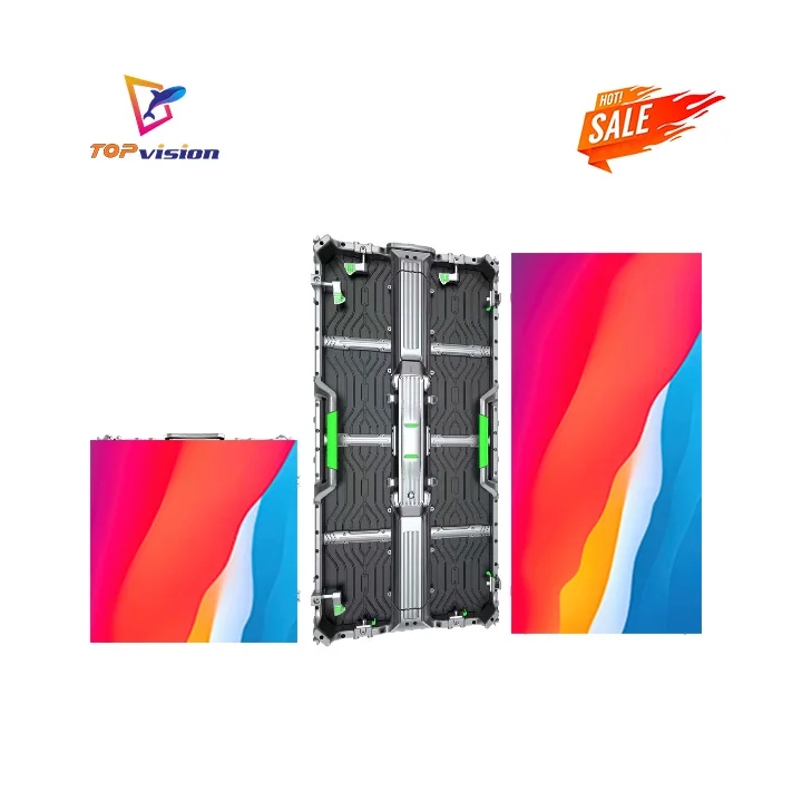 TOPVision 500x500mm Indoor Outdoor  P3.91 P4.8 Stage Background Led Video Wall Seamless Splicing Rental LED Display Screen