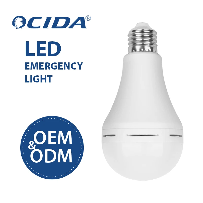 Led Plastic 9W 12W 15W 18W E27 B22 Battery Powered Light Rechargeable Led Emergency Bulb Energy Saving Indoor Lighting Bulb