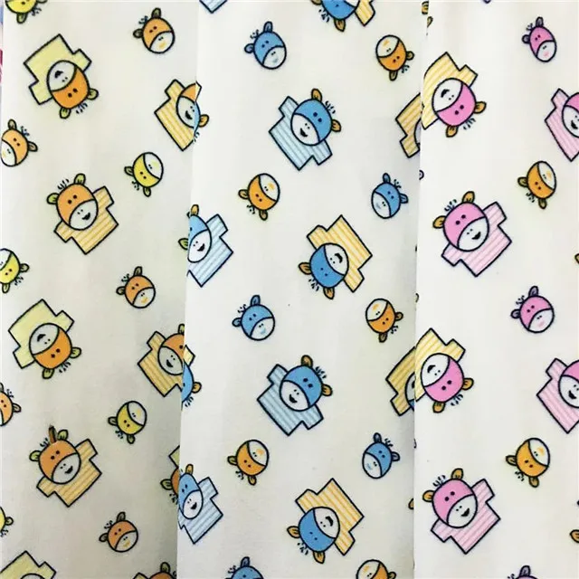 baby wear cloth blanket use 1mm crystal velvet custom dot printed minky fabric