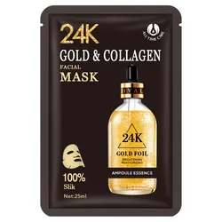 Oem Private Label For Colored Skin Liquid Gel Collagen Moisturizing Whitening/24K Gold Face Masks/24K Gold Facial Masks
