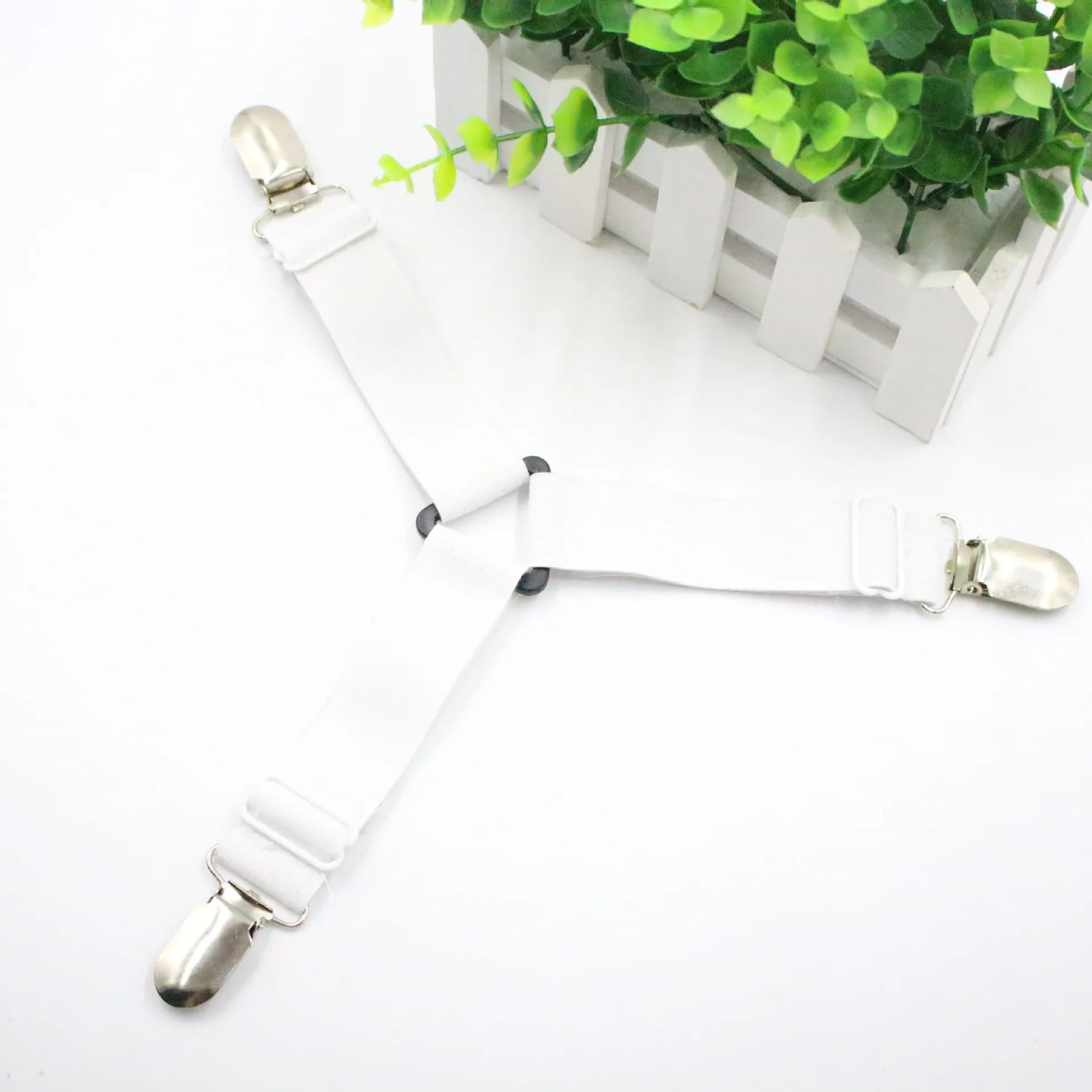 Promotion Amazon new design 4pack white black heavy duty mattress bed scrunchie sheet holder straps