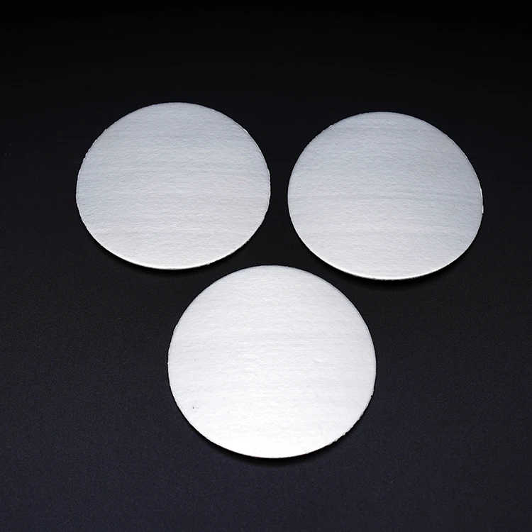 Customized logo and size Electromagnetic induction sealing cosmetics glass and plastic bottle aluminum foil liner for lubricant