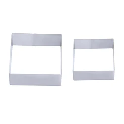 Square Shape Mirror surface Cake Tools Mold Food Grade Bakeware Stainless Steel Cake Mold