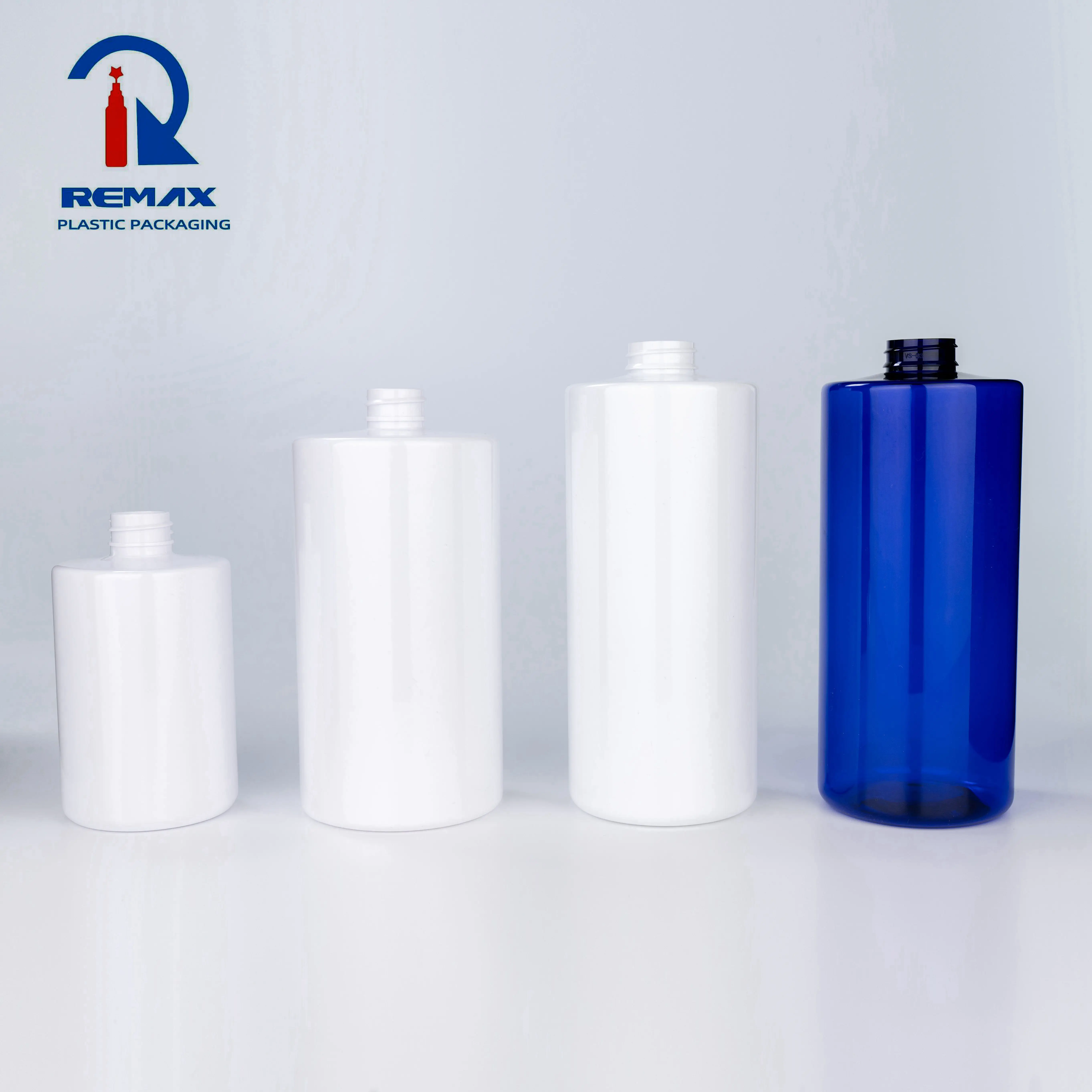 Colorful Clear Plastic Cosmo Bottle For Shampoo Cylindrical Bottles 200 Ml Boston Round Glass 250Ml 500Ml 1000Ml Pump