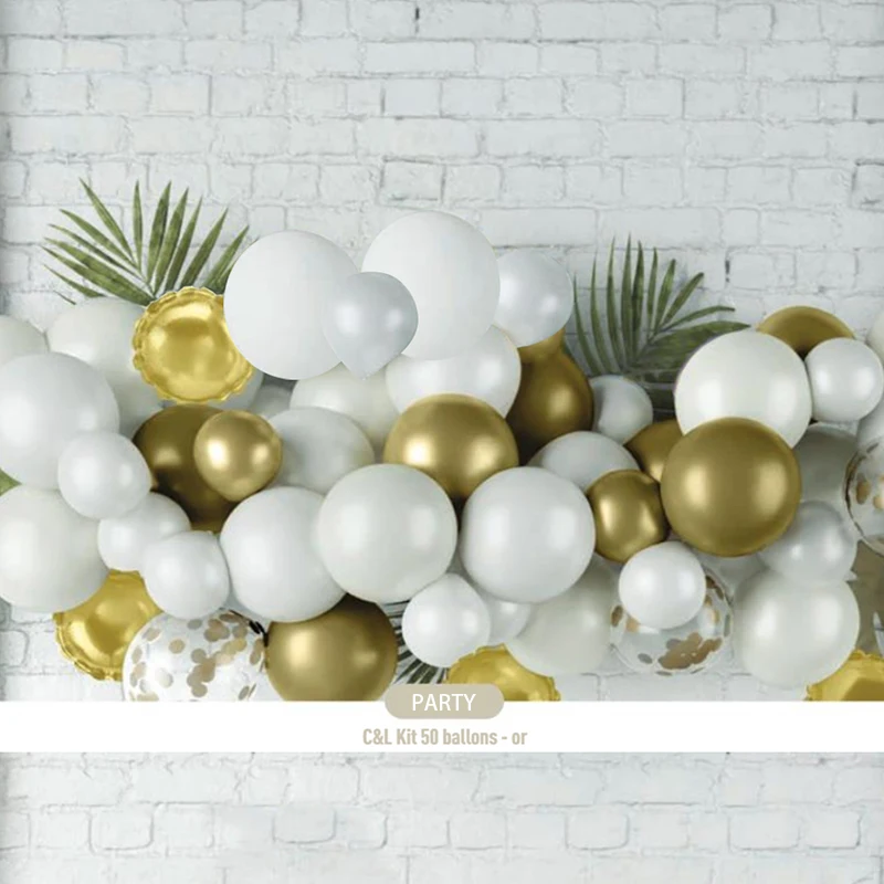 50pcs Air Inflatable Wedding Birthday Party Decoration Latex Foil Balloon Kit Latex Balloons set