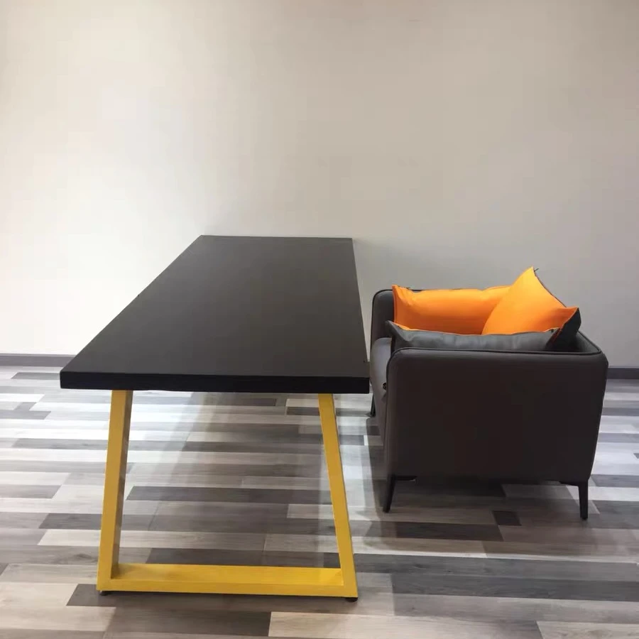 
Modern design dining room furniture white matt MDF wooden dining table 