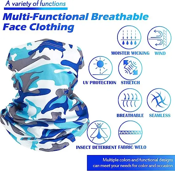 Sports Face Protection Sports Mask Magic Scarf Turban Cycling Face Cover Neck Bandana Headwear Tube Headwrap Facemask