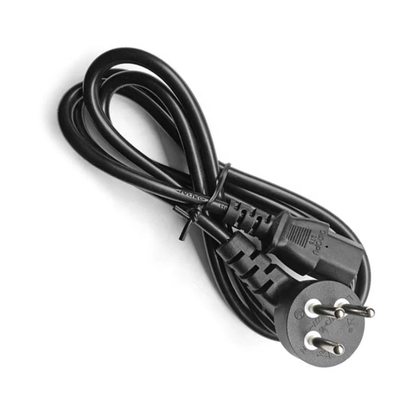 
Israel 3-pin Plug Set 10A 250V Connector Iec Female Kettle End Type Laptop Power Cable Ac Power Cord 