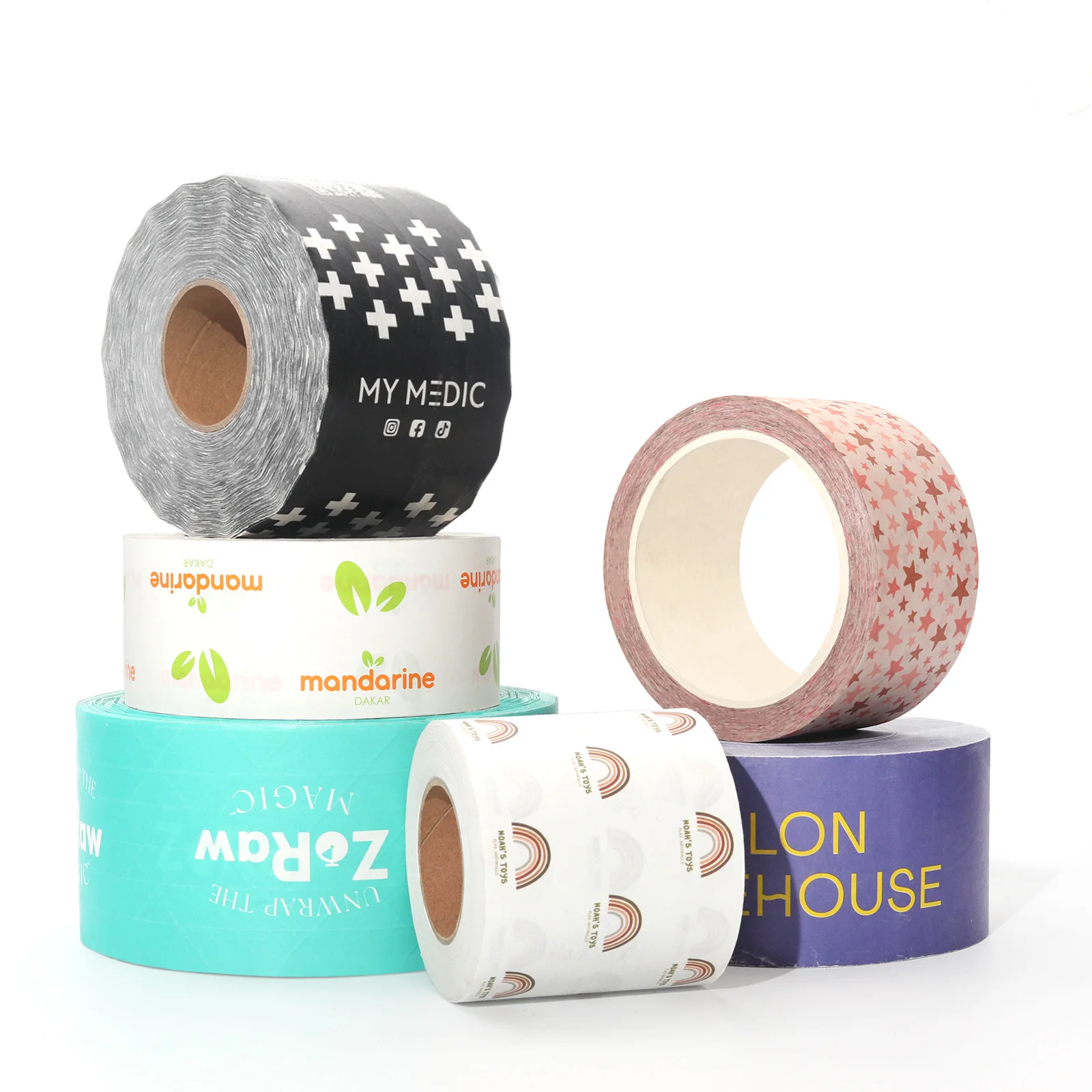 Reinforced Brown Kraft Paper Tape for Heavy Duty Shipping and Carton Box Packaging