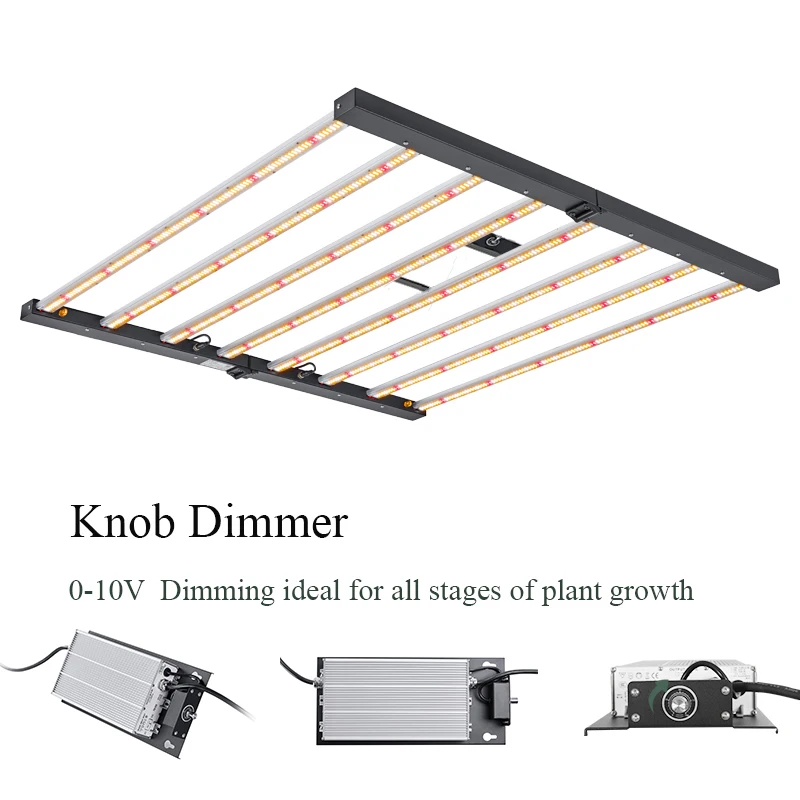  Factory Cheapest Price Hydroponic 6 Bars 600W Led Grow Light Equal 1000 Watt HPS Full Spectrum Foldable