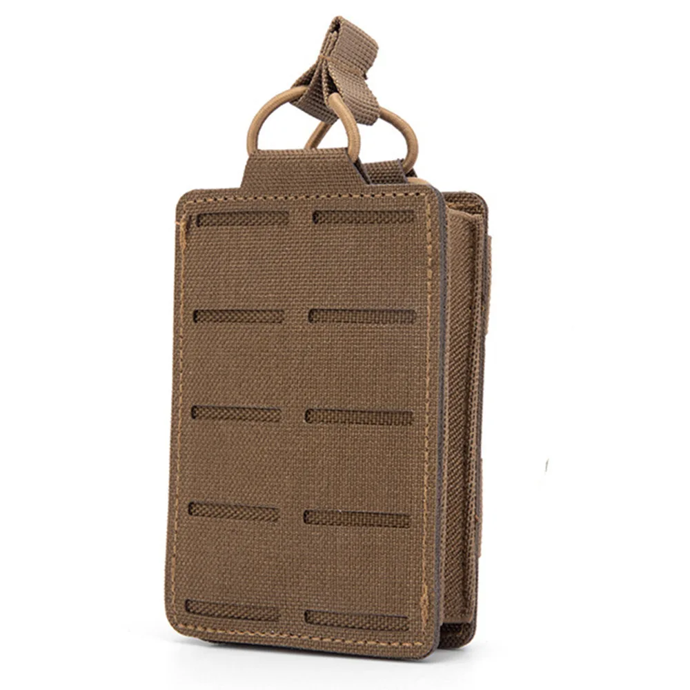 Laser Cut Black Tactical Slingle Mag Pouch Molle Tactical Magazine Pouch for Single 5.56 mm Mags