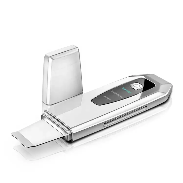 2023 New Design Hand Hold Ultrasonic Face Cleaner/ Microcurrent Ultrasonic Skin Scrubber