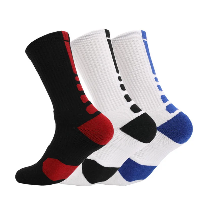 2021 MOQ 5pairs cheap stock wholesale high quality compression Running custom made high quality elite basketball sports socks