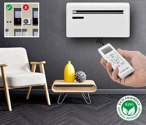 Настенный моноблочный кондиционер OLYAIR R290 8000btu 10000btu 12000BTU со светодиодным дисплеем и функцией Wi-Fi
