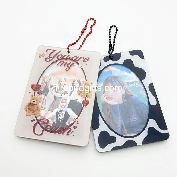 Custom acrylic photo insert keychain acrylic photo keychain Kpop acrylic keychain photo