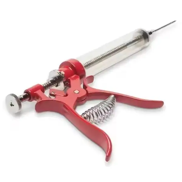 Food Flavor Injection Syringe for Smoked BBQ Marinades and Meat Seasoning. 2 Needles for Pork Butt, Beef Brisket, Turkey Breast