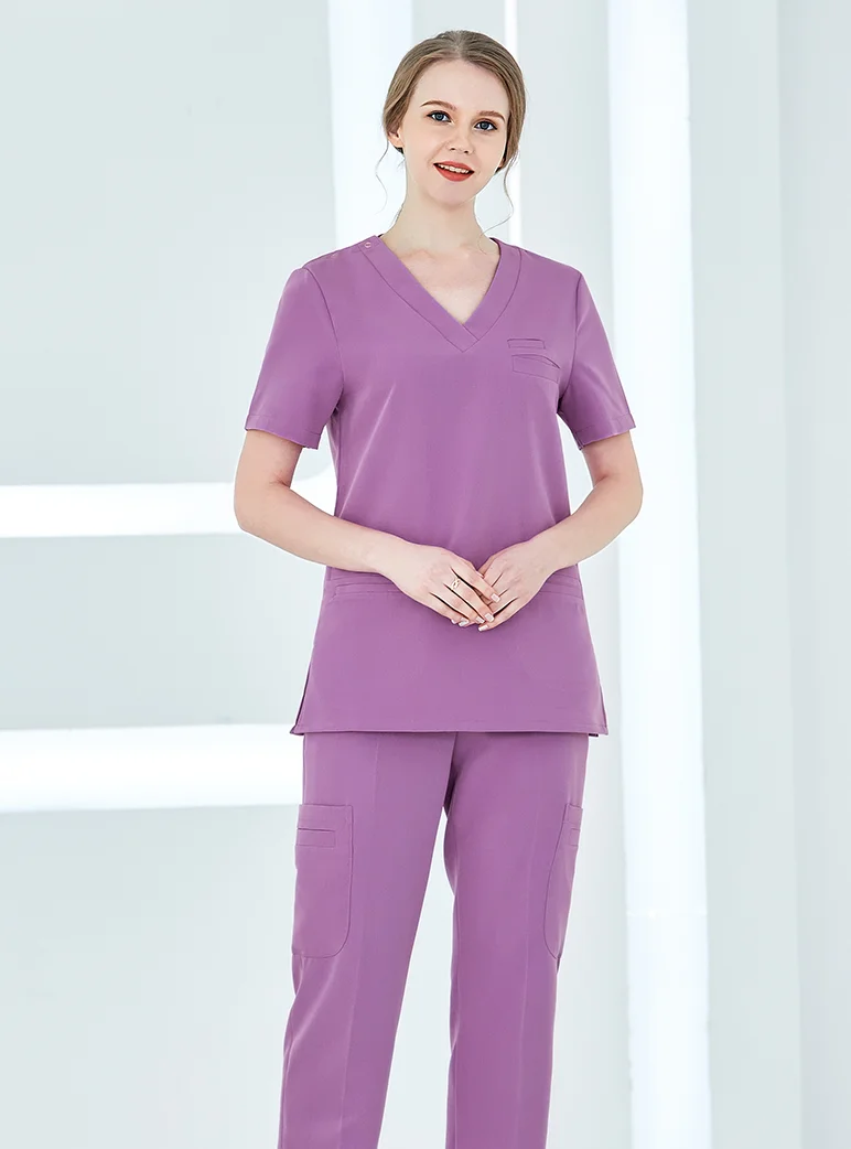 Wholesale Nurse Medical Scrubs Nursing Uniform Elastic Hospital Stylish Cherokee Enfermera Medicos Women Jogger Scrub Set